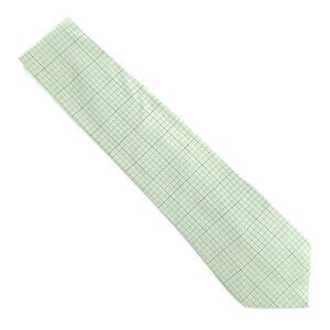 Computer Gear Men Necktie 100% Silk Check Green Size 59x4 - NWOT